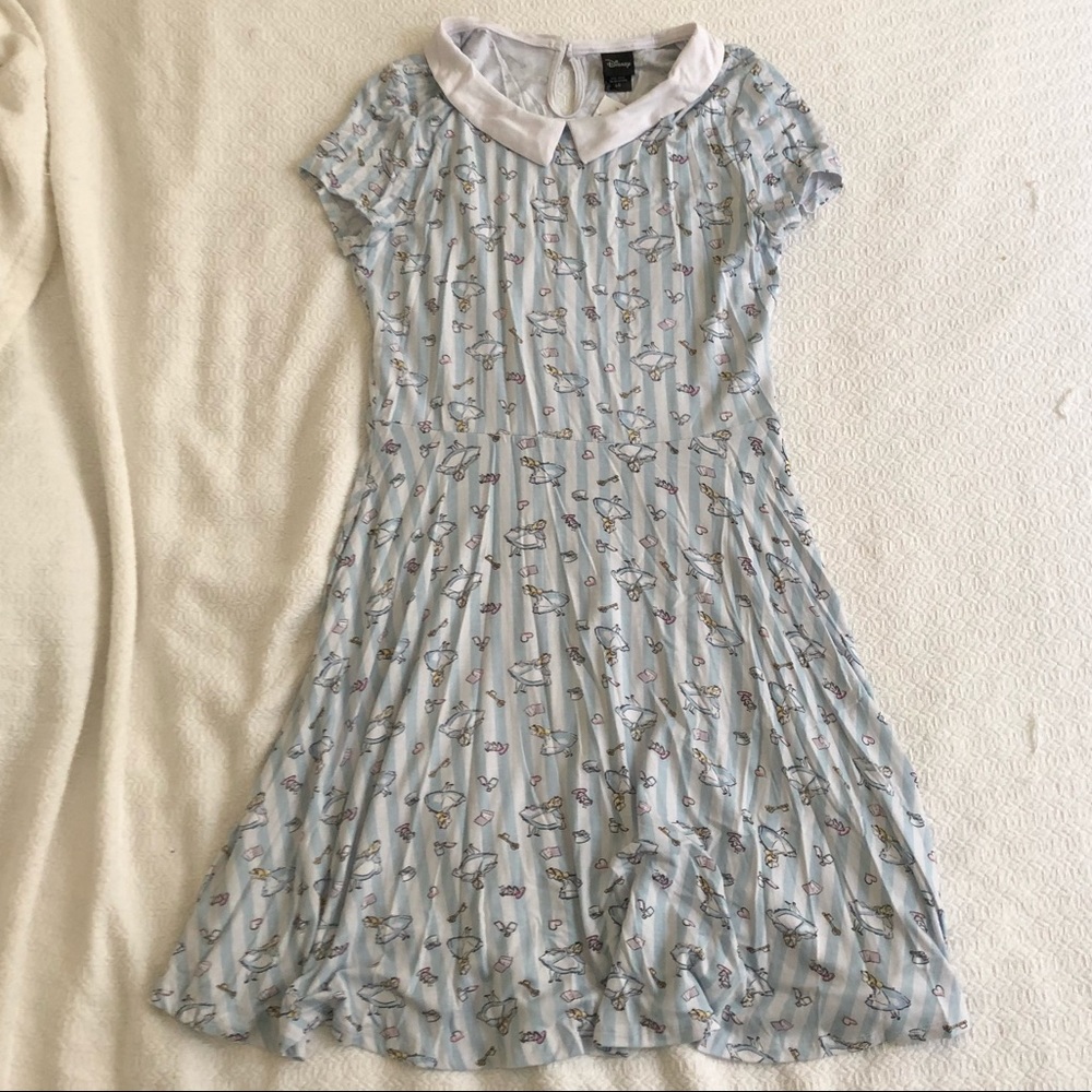 DISNEY Alice in Wonderland Teacup Striped Dress